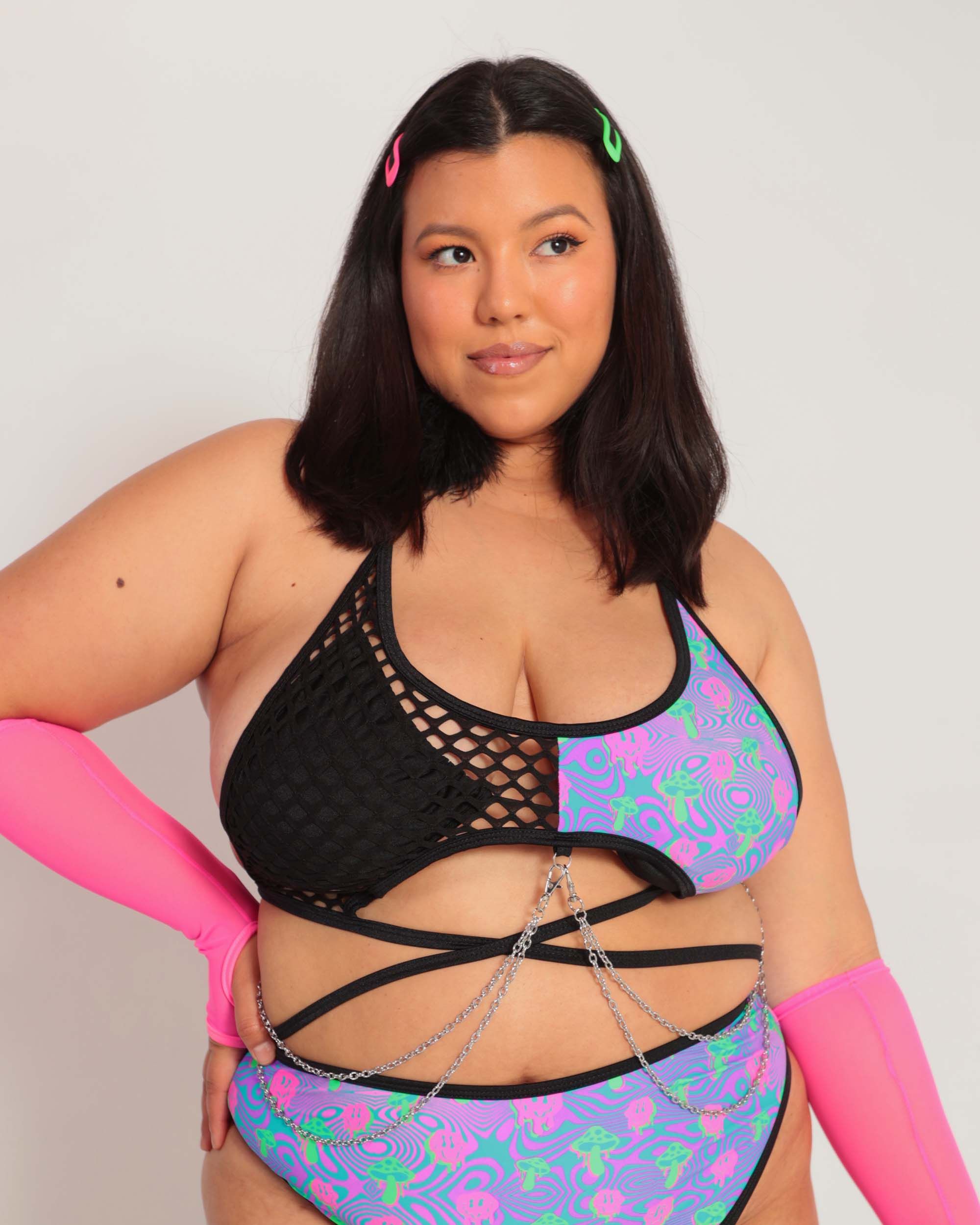 Rolita Couture x iHR Laced & Lit Splice Friction Chain Top sold by iHeartRaves product image thumbnail 7