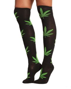 Burn One Weed Knee High Socks sold by iHeartRaves