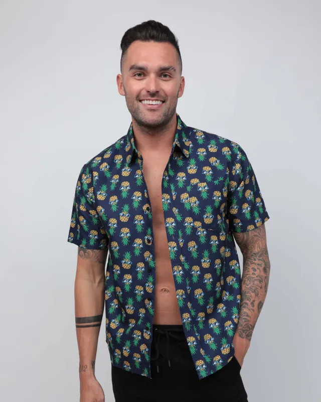 Tropical Mood Pineapple Camp Shirt sold by iHeartRaves