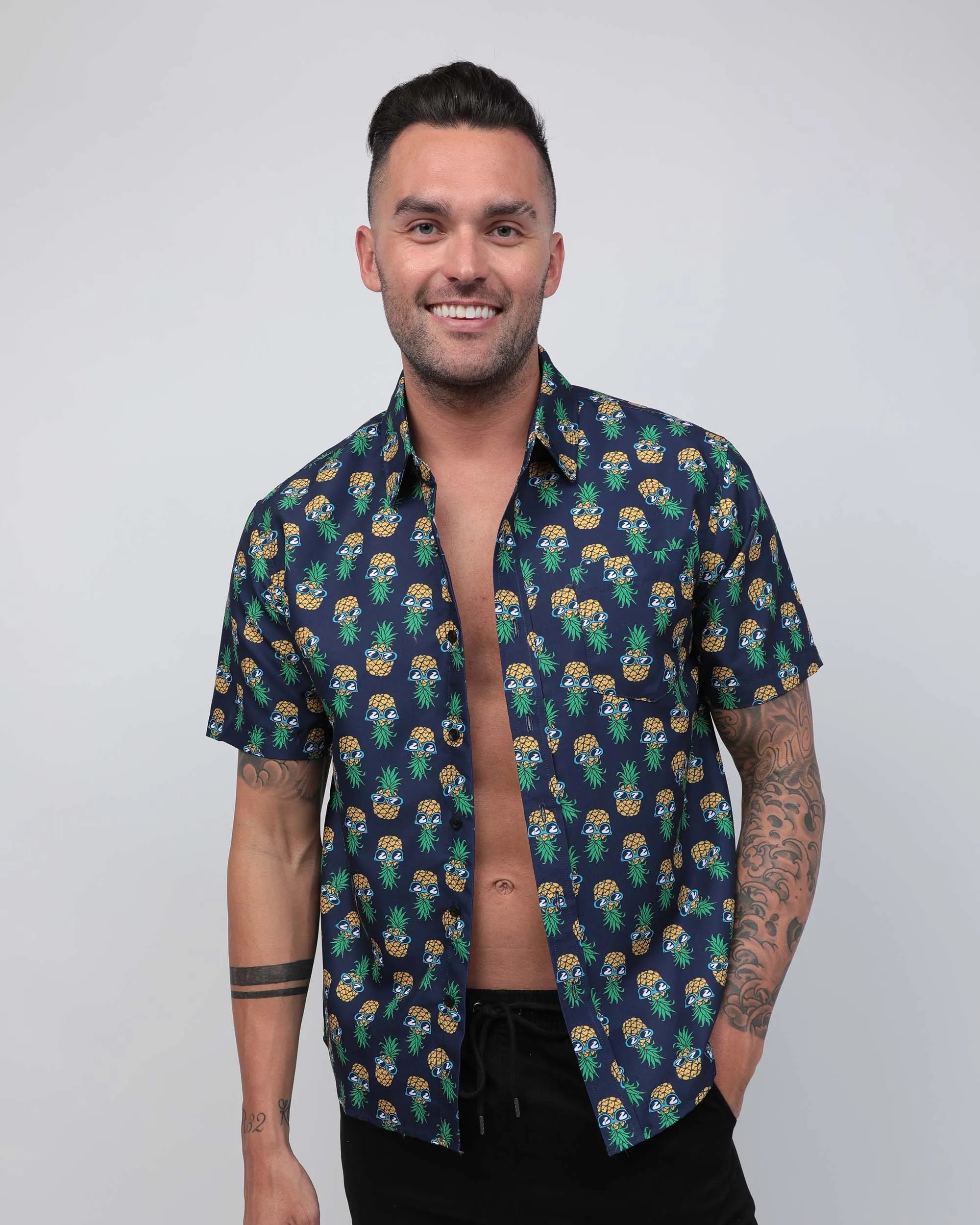 Tropical Mood Pineapple Camp Shirt sold by iHeartRaves