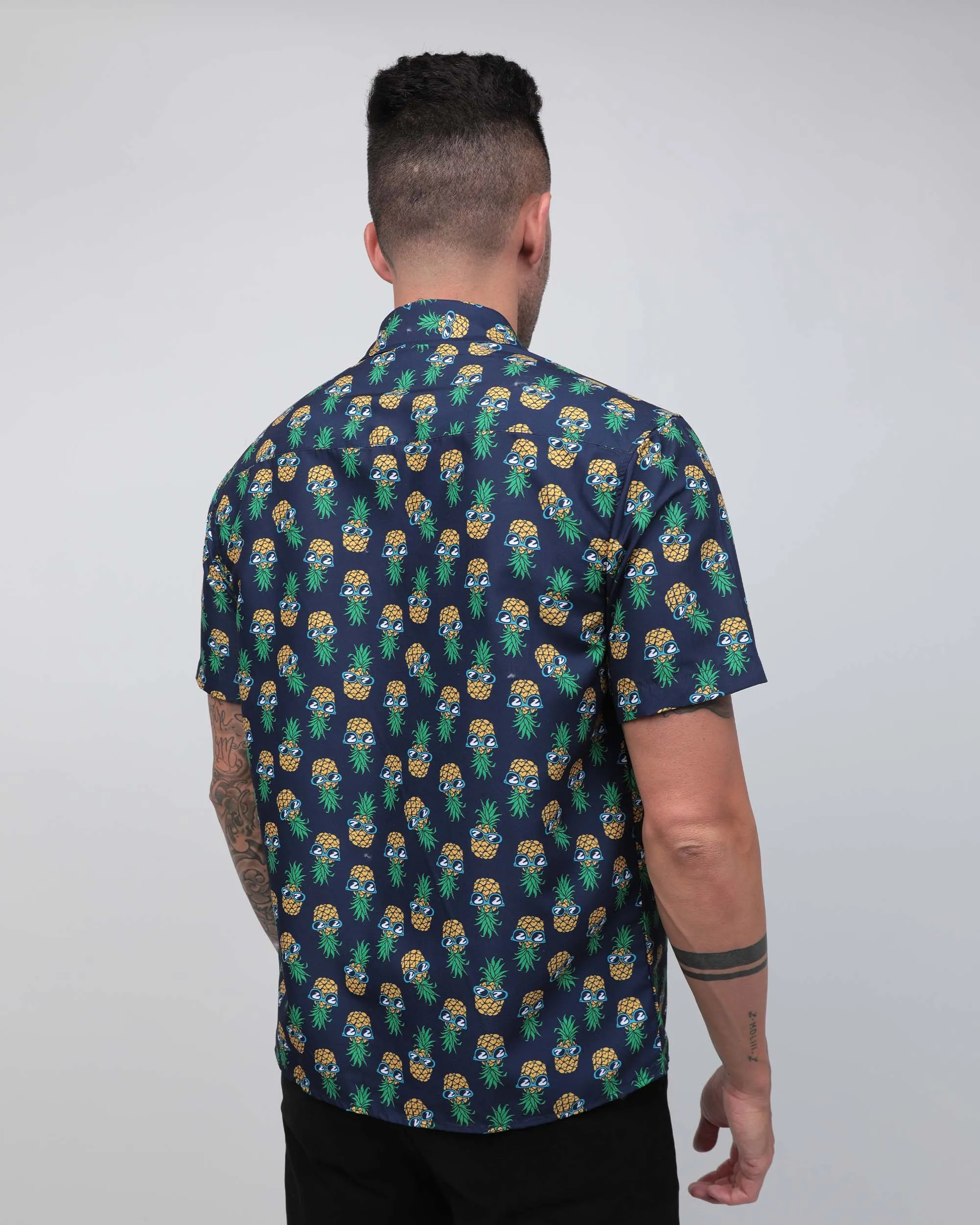 Tropical Mood Pineapple Camp Shirt sold by iHeartRaves product image thumbnail 3