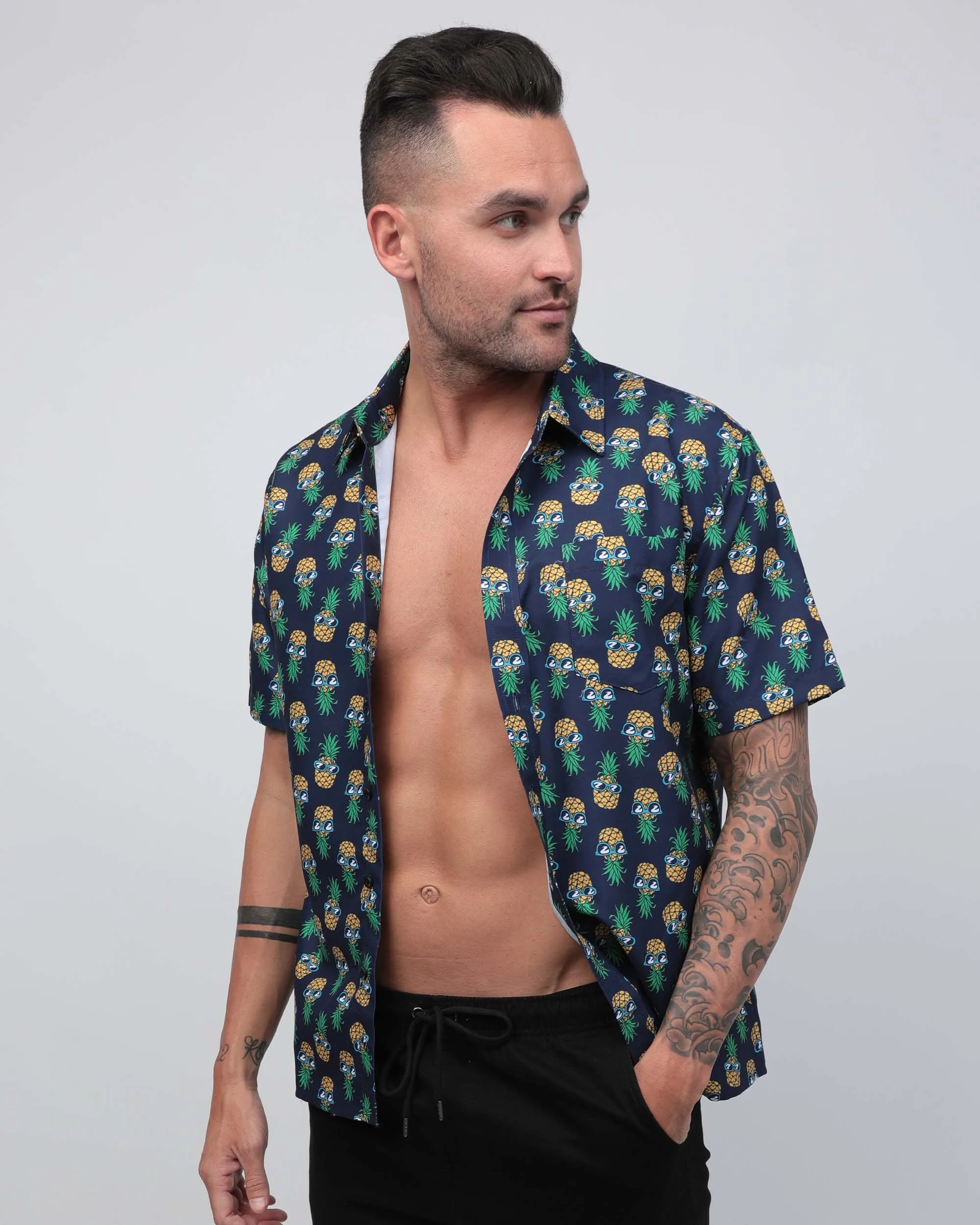 Tropical Mood Pineapple Camp Shirt sold by iHeartRaves product image thumbnail 2