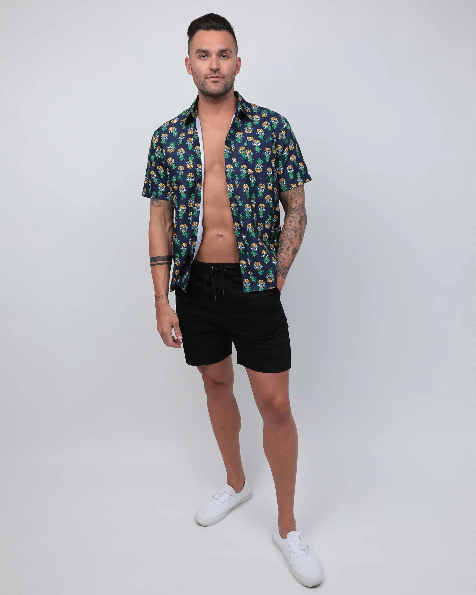 Tropical Mood Pineapple Camp Shirt sold by iHeartRaves product image thumbnail 4