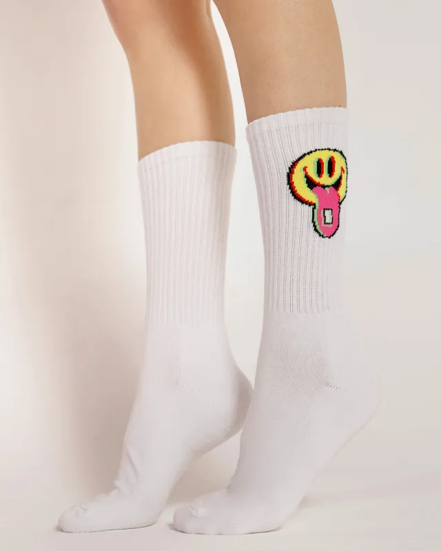 Happy Hour Acid Smiley Socks sold by iHeartRaves
