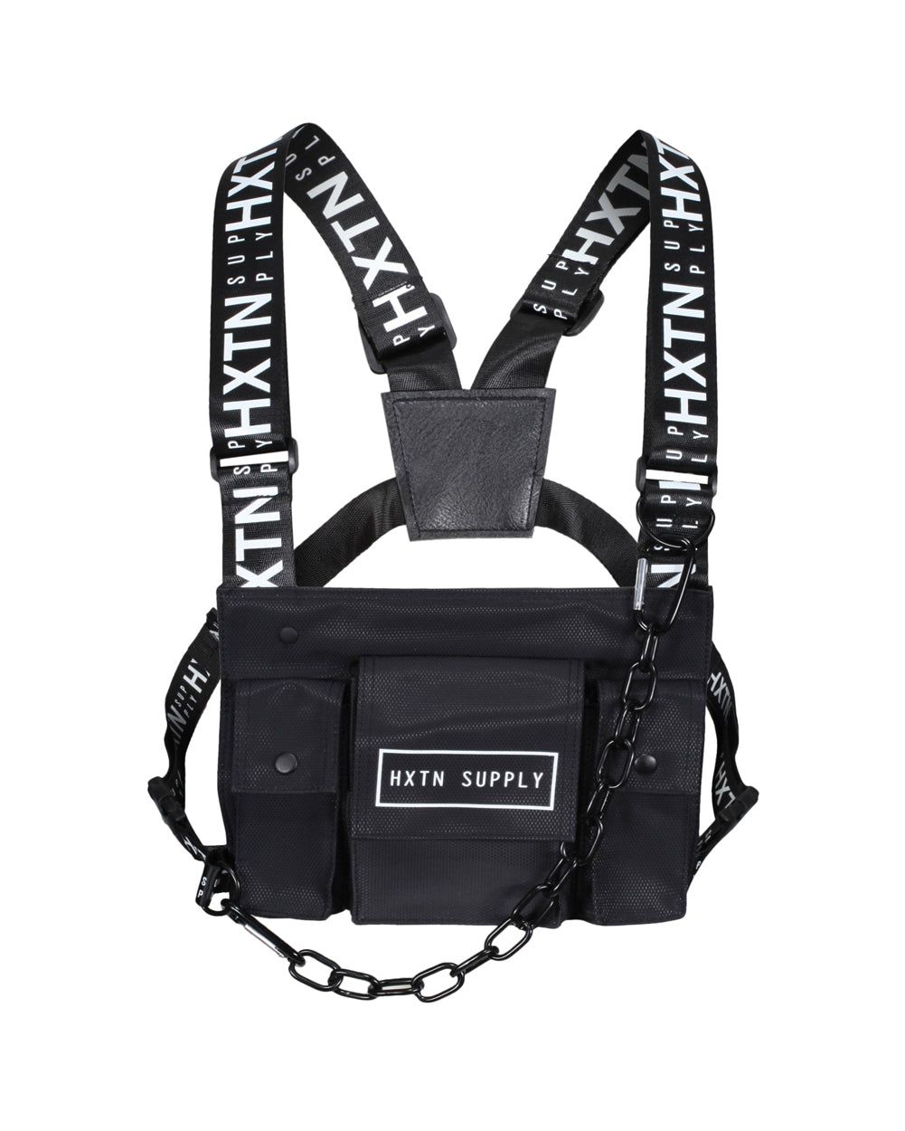 HXTN Danger Zone Chained Chest Bag sold by iHeartRaves
