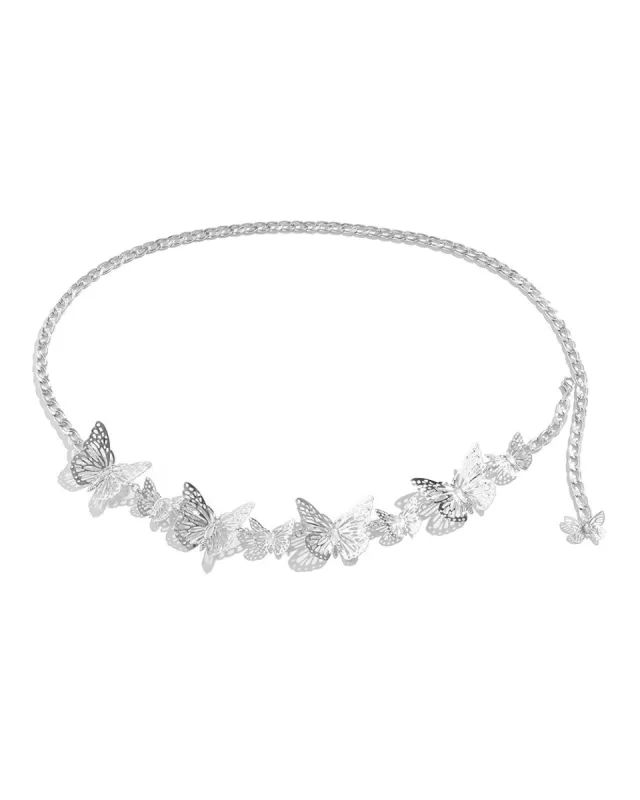 Fairytale Flight Butterfly Chain Belt sold by iHeartRaves