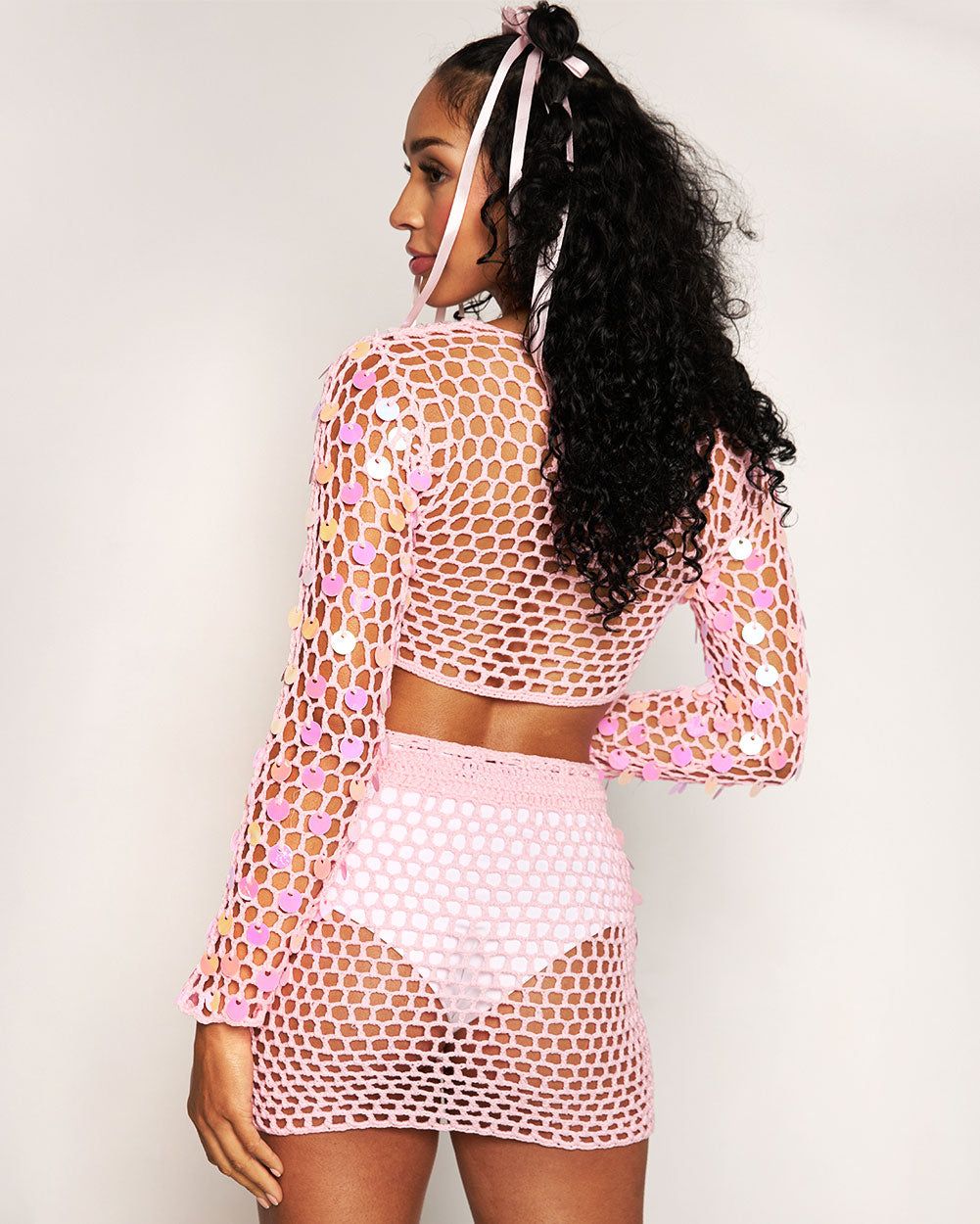 Party On My Mind Crochet Two Piece Set sold by iHeartRaves product image thumbnail 2