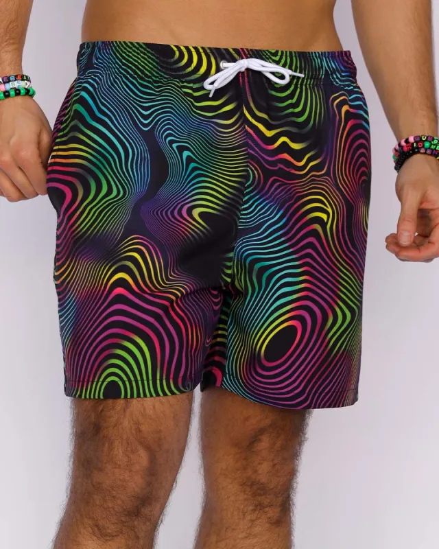 Electric Ripple Men's Shorts sold by iHeartRaves