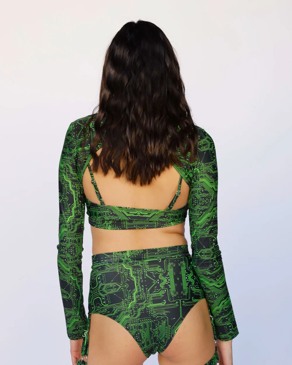 Cyber Matrix Ultra Crop Top sold by iHeartRaves product image thumbnail 3