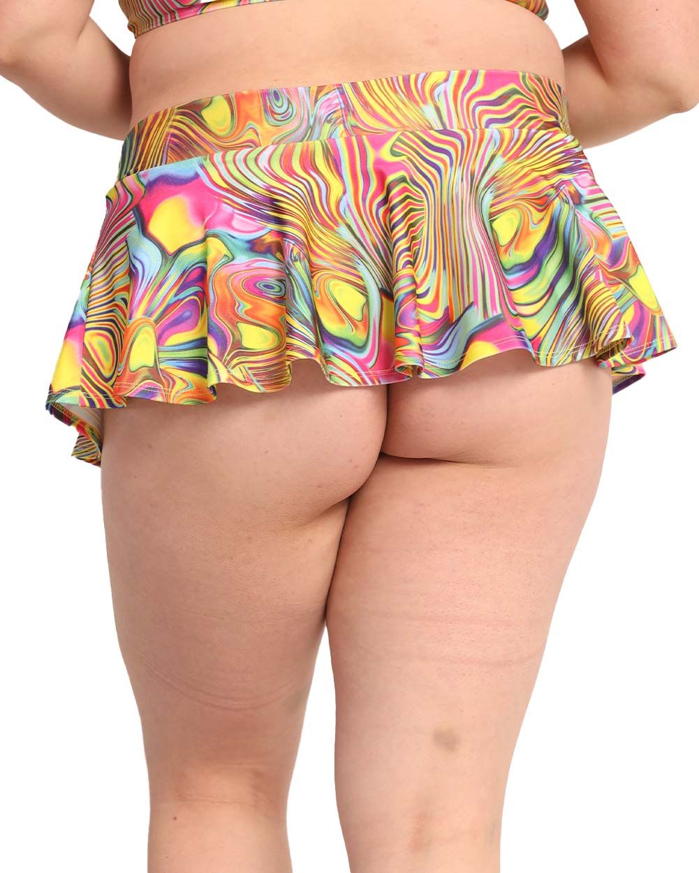Rainbow Burst Skater Skirt sold by iHeartRaves product image thumbnail 9