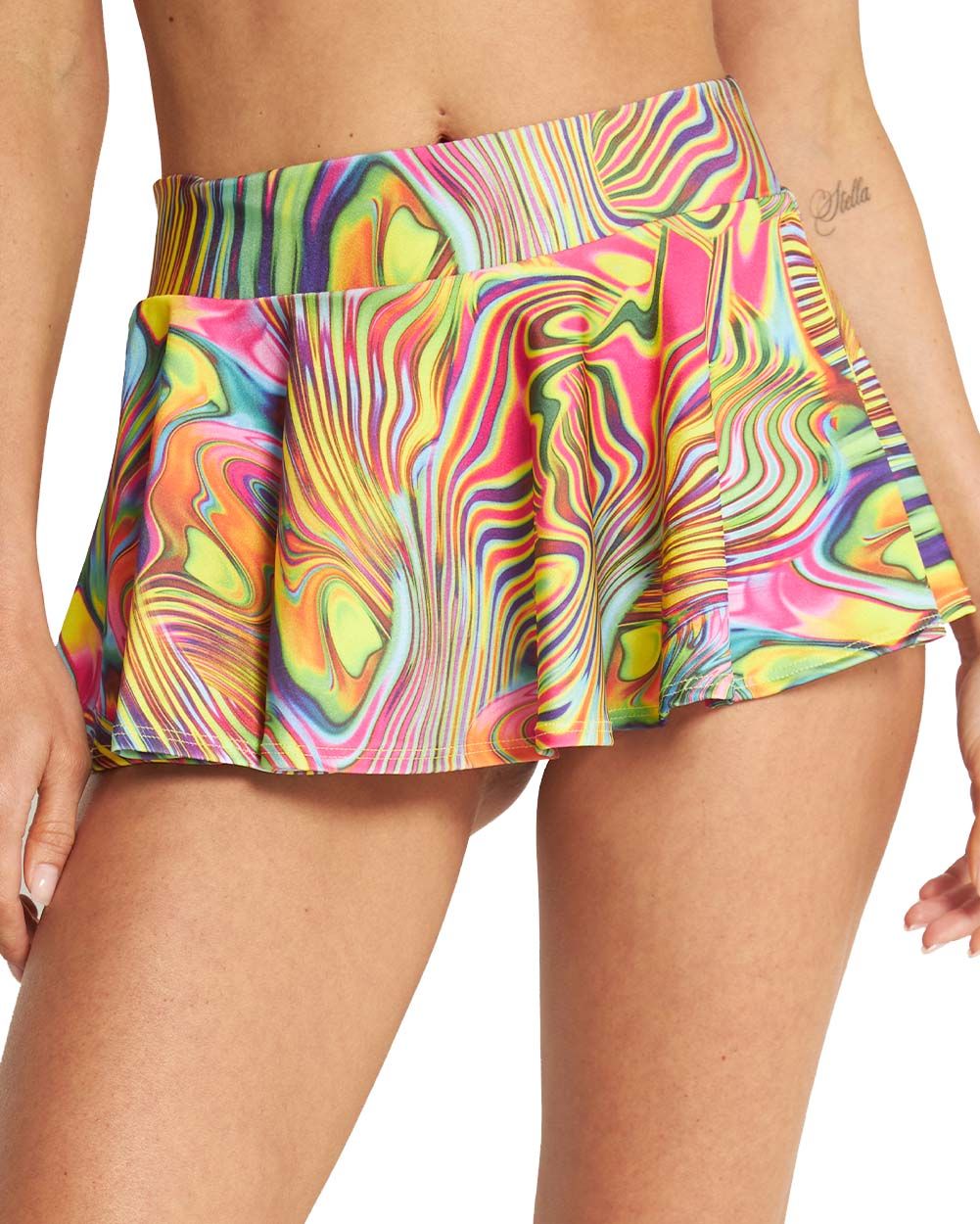 Rainbow Burst Skater Skirt sold by iHeartRaves
