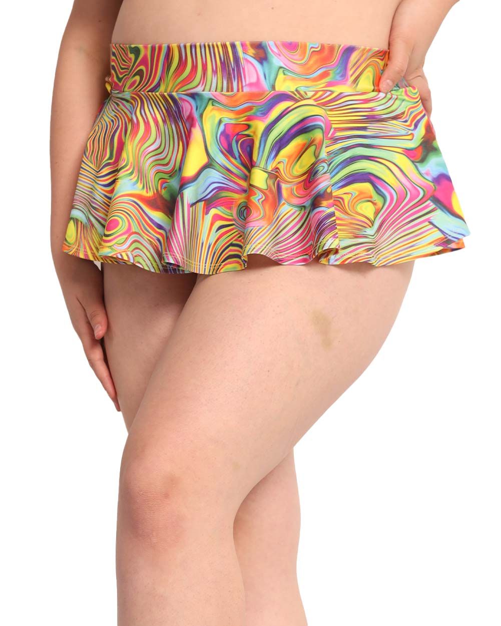 Rainbow Burst Skater Skirt sold by iHeartRaves product image thumbnail 8