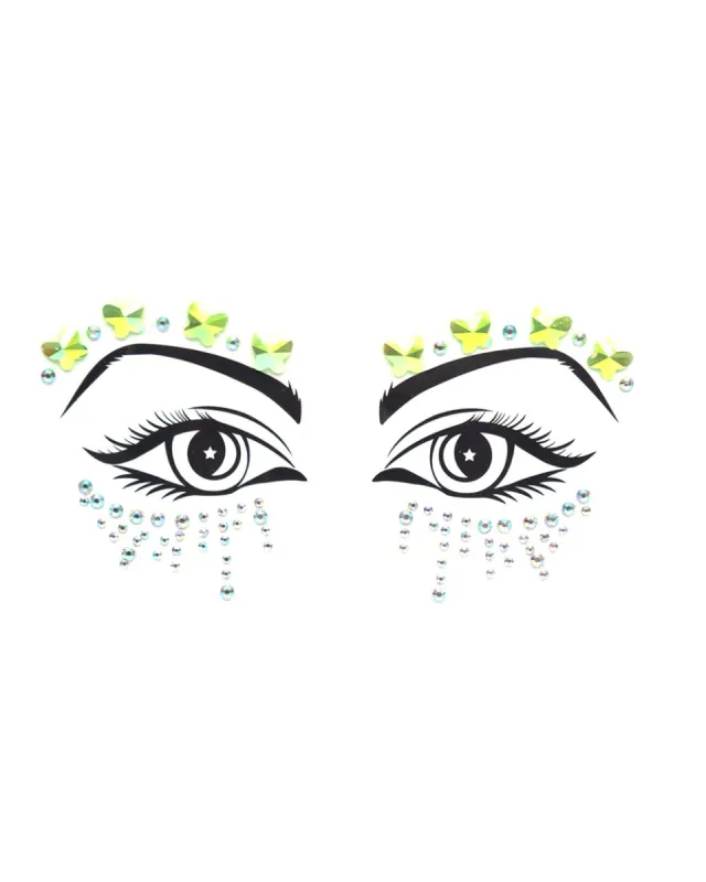 Lunita x iHR Flutter Forever Face Jewel sold by iHeartRaves