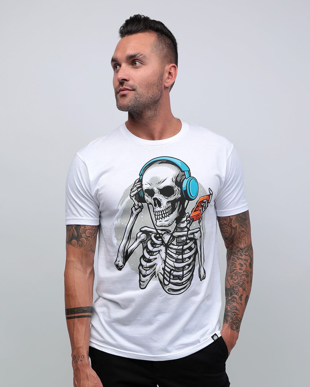 Skeletal Beats Tee sold by iHeartRaves product image thumbnail 2