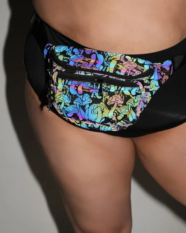 Fantastic Fungi Rainbow Reflective Fanny Pack sold by iHeartRaves