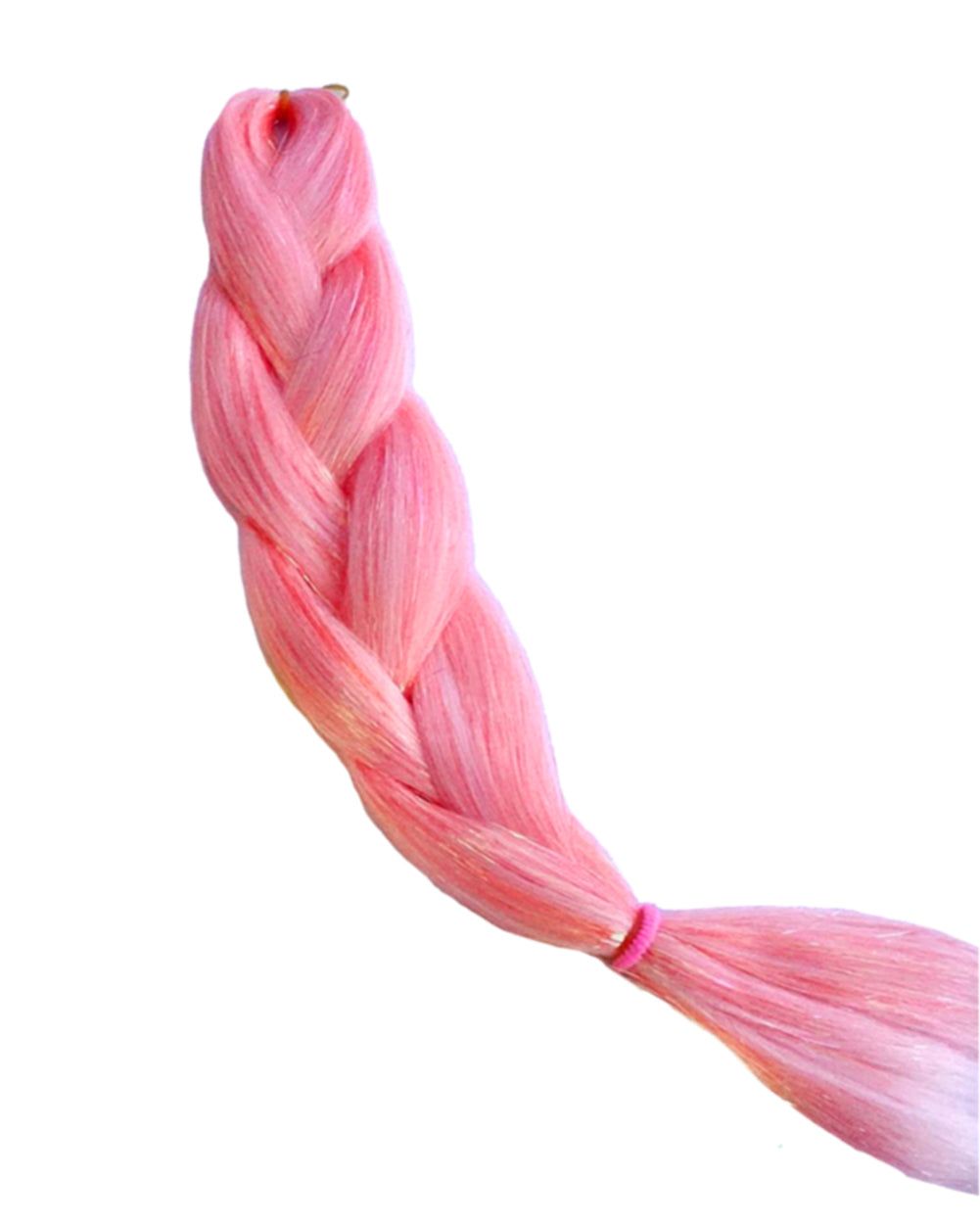 Get Braidified Playful Pink Tinsel Hair Extensions sold by iHeartRaves product image thumbnail 2