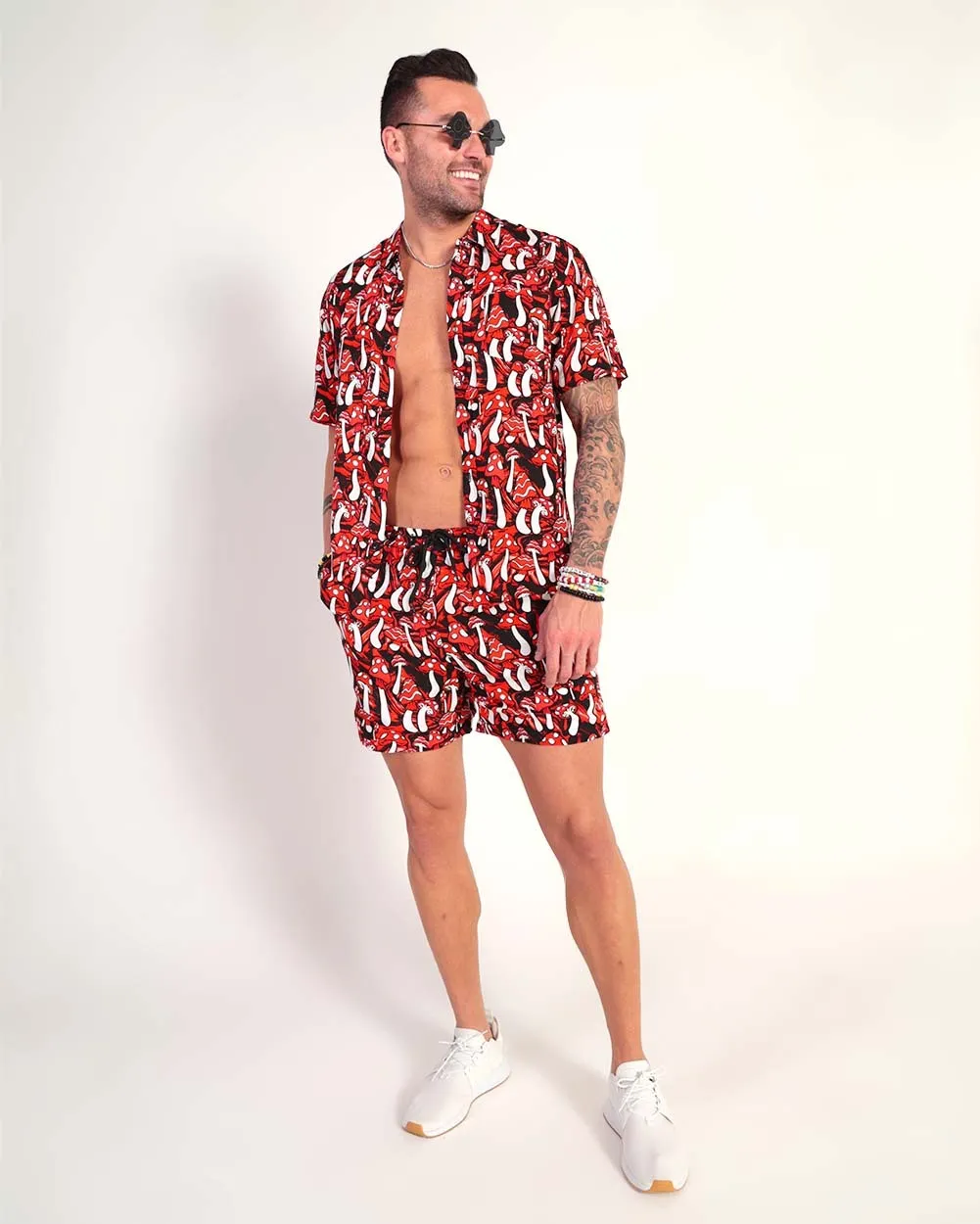 Mushroom Paradise Men's Camp Shorts sold by iHeartRaves product image thumbnail 4