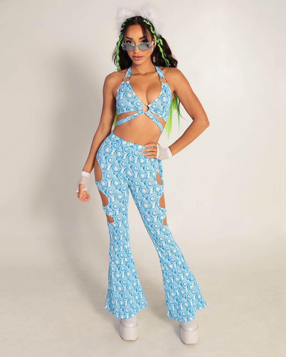 Let's Get Wavy Bell Bottoms sold by iHeartRaves product image thumbnail 4