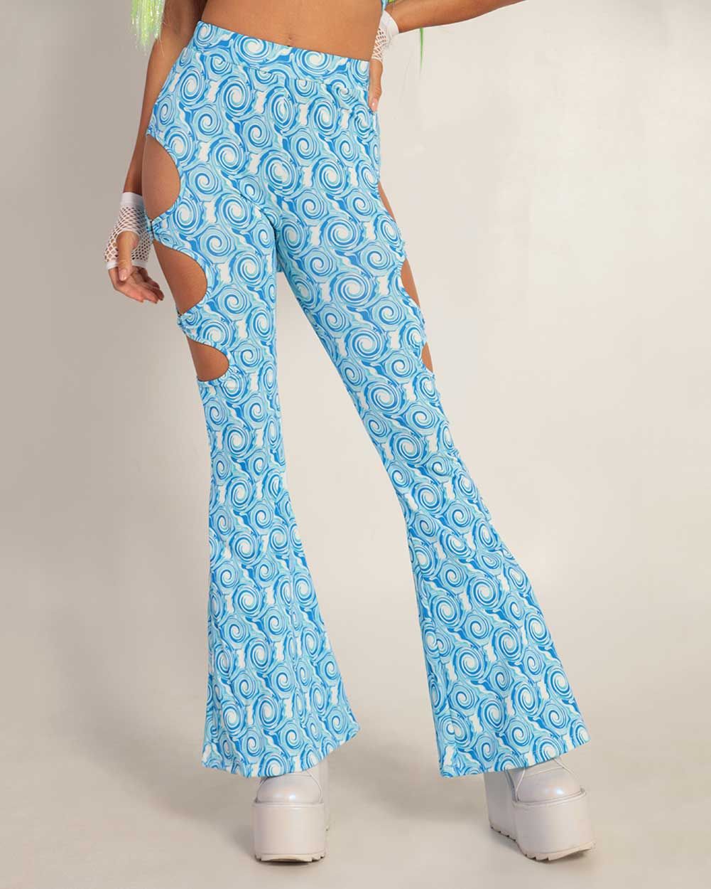Let's Get Wavy Bell Bottoms sold by iHeartRaves product image thumbnail 3