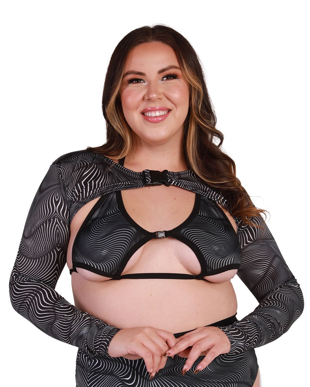 Lyte Couture X iHR Illusions Ultra Crop Top sold by iHeartRaves product image thumbnail 6