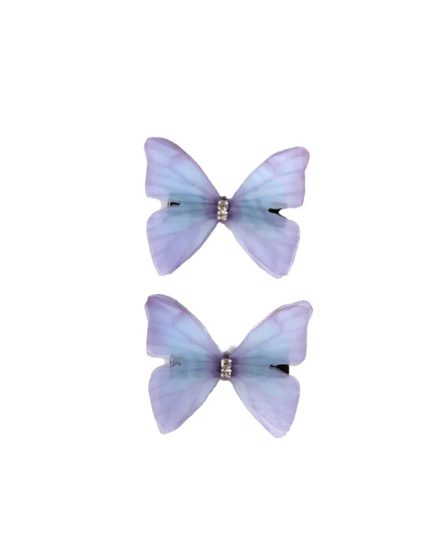 Lavender Butterfly Hair Clips sold by iHeartRaves