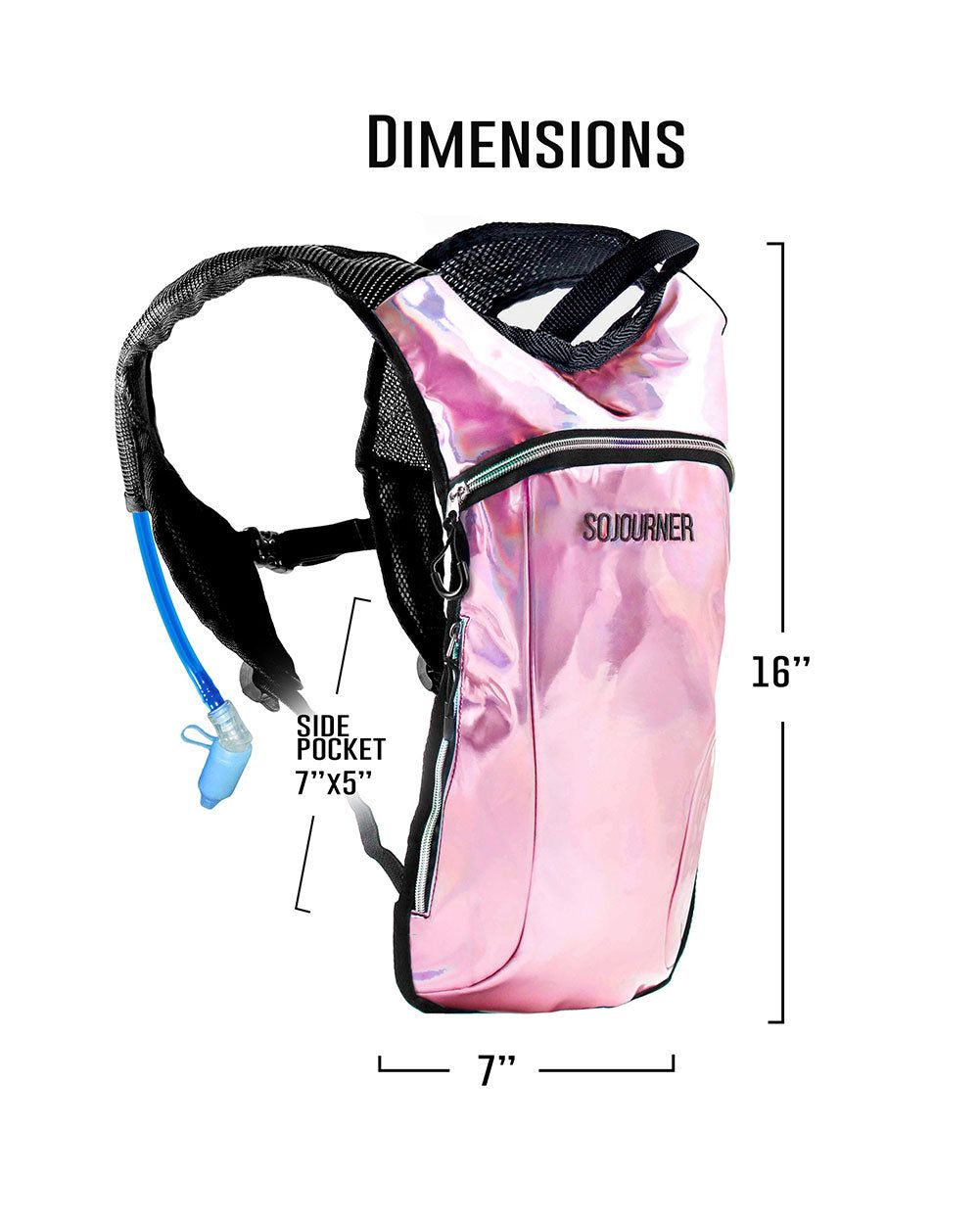 Faireality Holographic Hydration Pack sold by iHeartRaves product image thumbnail 5