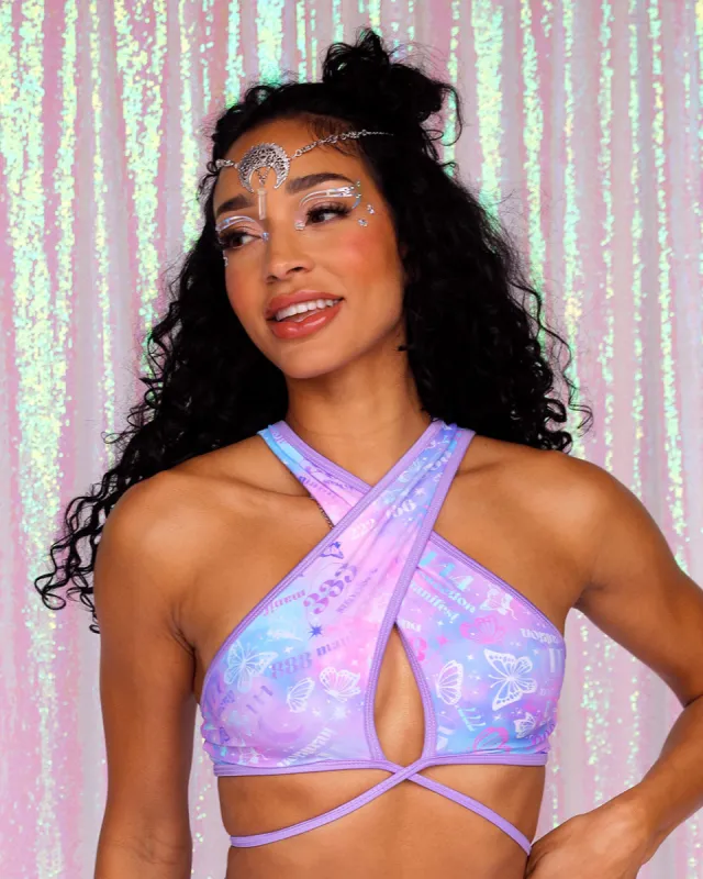 Rolita Couture x iHR Forever Angel Goddess Wrap Top sold by iHeartRaves