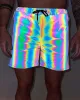 Rainbow Frequency Men's Reflective Shorts sold by iHeartRaves