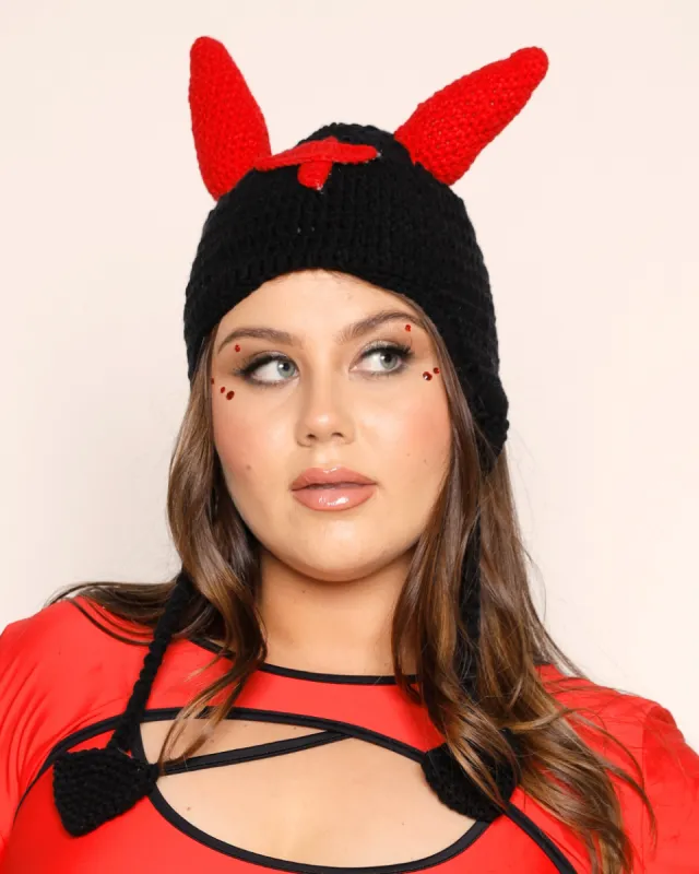 Not So Nice Devil Nurse Crochet Hat sold by iHeartRaves