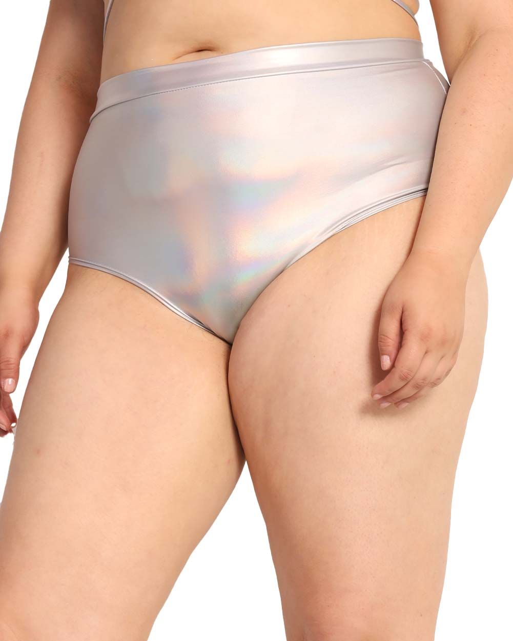 Laser Focus Holo Ultra Hi-Rise Booty Shorts sold by iHeartRaves product image thumbnail 6