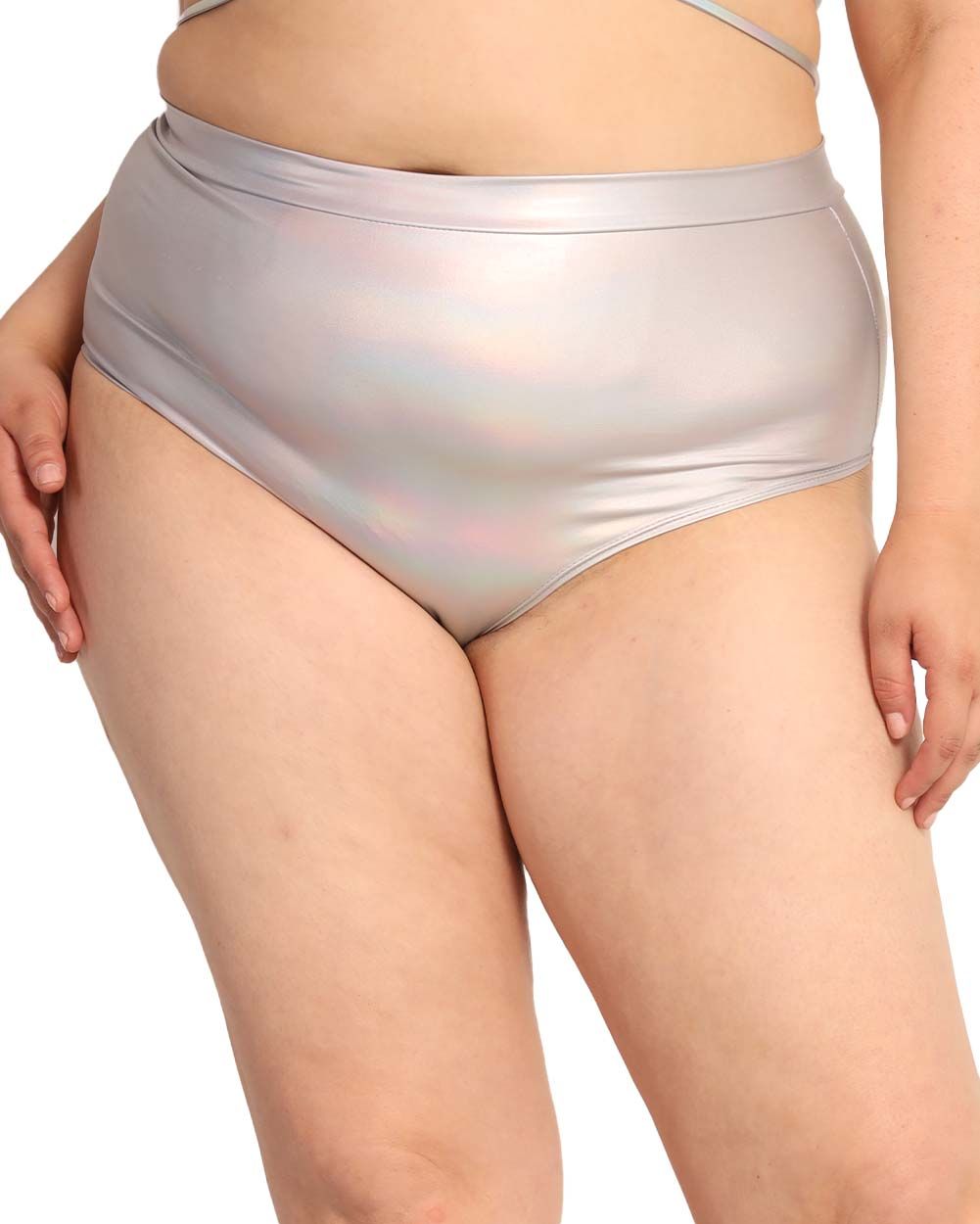 Laser Focus Holo Ultra Hi-Rise Booty Shorts sold by iHeartRaves product image thumbnail 5