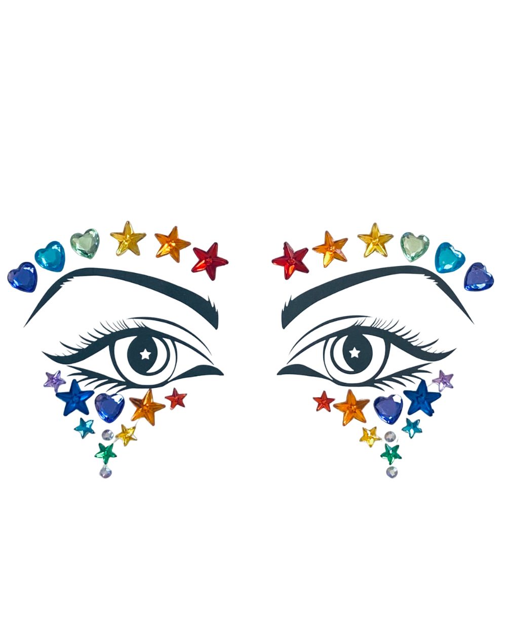 Lunautics Rainbow Warrior Face Jewels sold by iHeartRaves