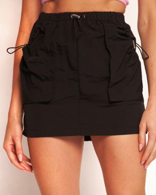 Model Off Duty Cargo Mini Skirt sold by iHeartRaves