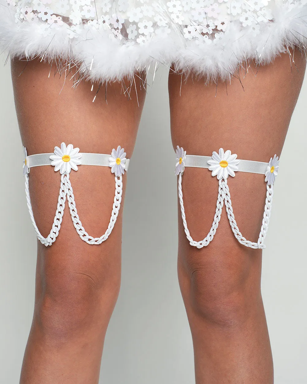 Bare Blossom Chain Pair Leg Garters sold by iHeartRaves product image thumbnail 4