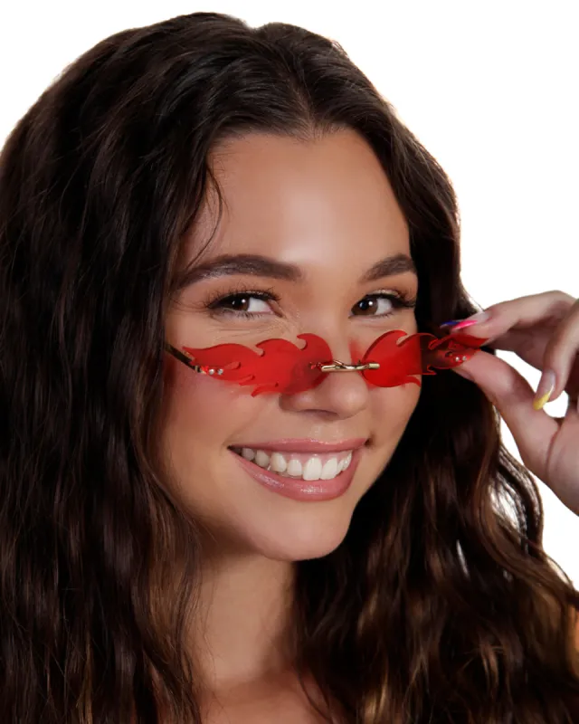 Fiery Queen Sunglasses sold by iHeartRaves