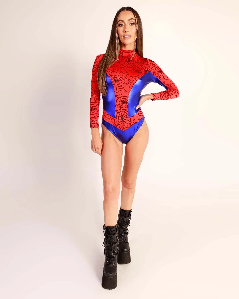 Web Slinger Spider Bodysuit Costume sold by iHeartRaves product image thumbnail 5