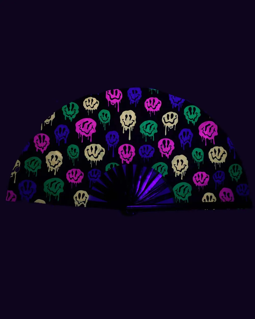 Neon Euphoria UV Hand Fan sold by iHeartRaves