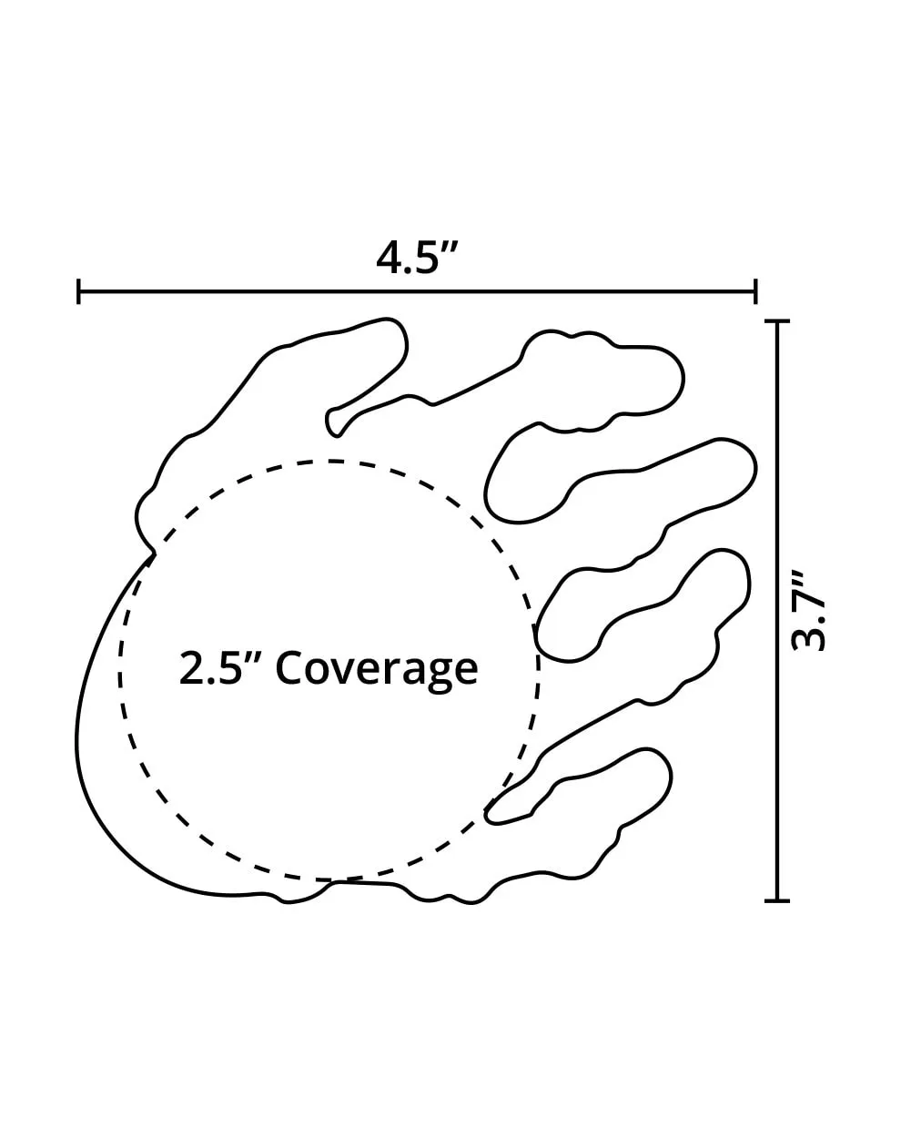Pastease Glow in the Dark Skeleton Hands Pasties sold by iHeartRaves product image thumbnail 4