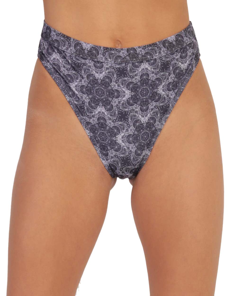 Recycled Fabric Enchanted Flower Hi-Waist Bottoms sold by iHeartRaves