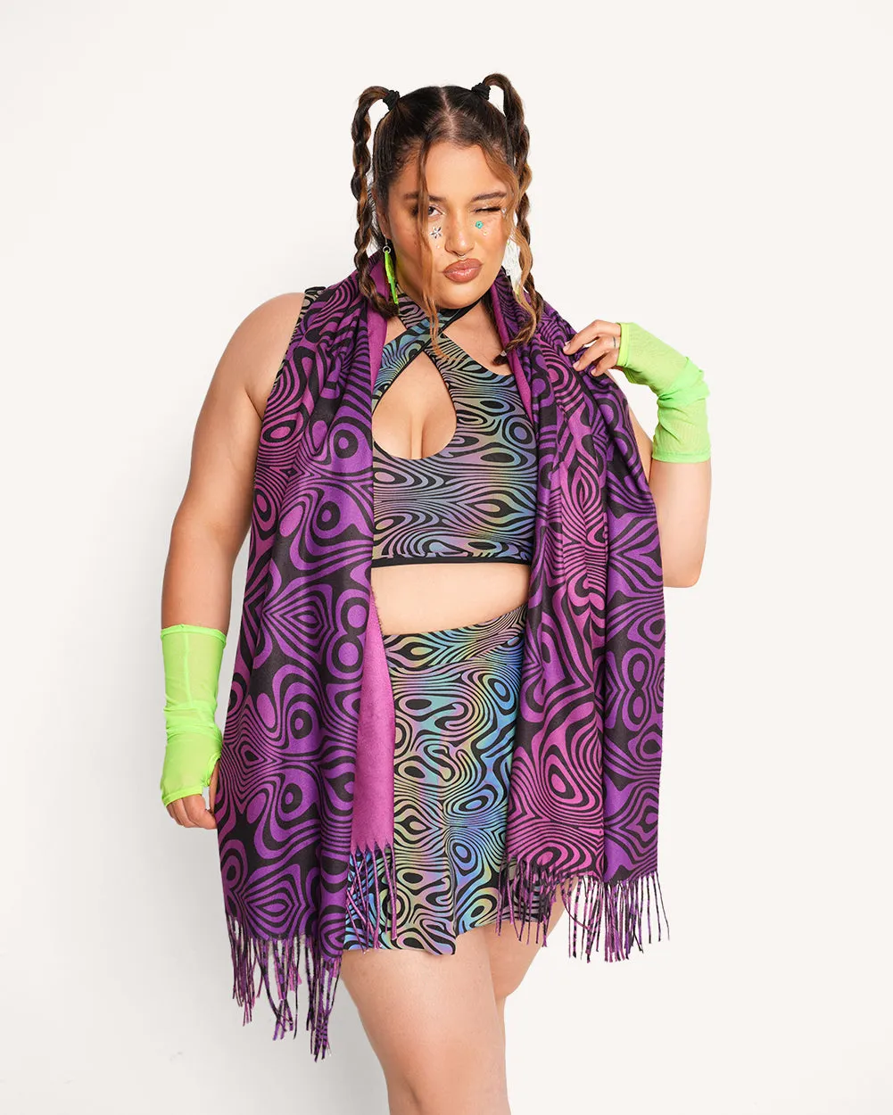 Purple Odyssey Pashmina sold by iHeartRaves product image thumbnail 2