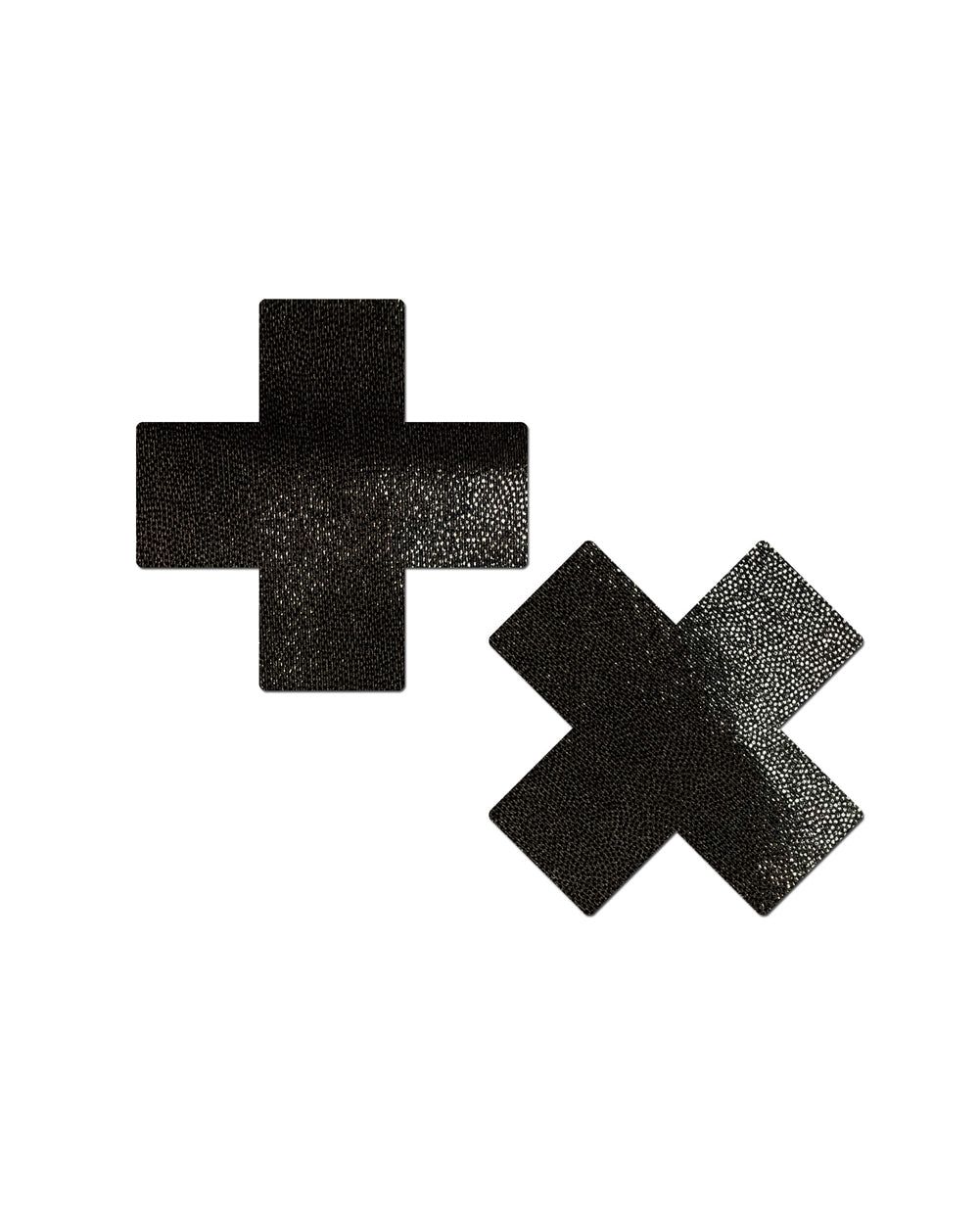 Pastease Metallic Cross Pasties sold by iHeartRaves