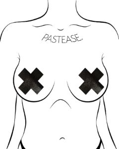Pastease Metallic Cross Pasties sold by iHeartRaves