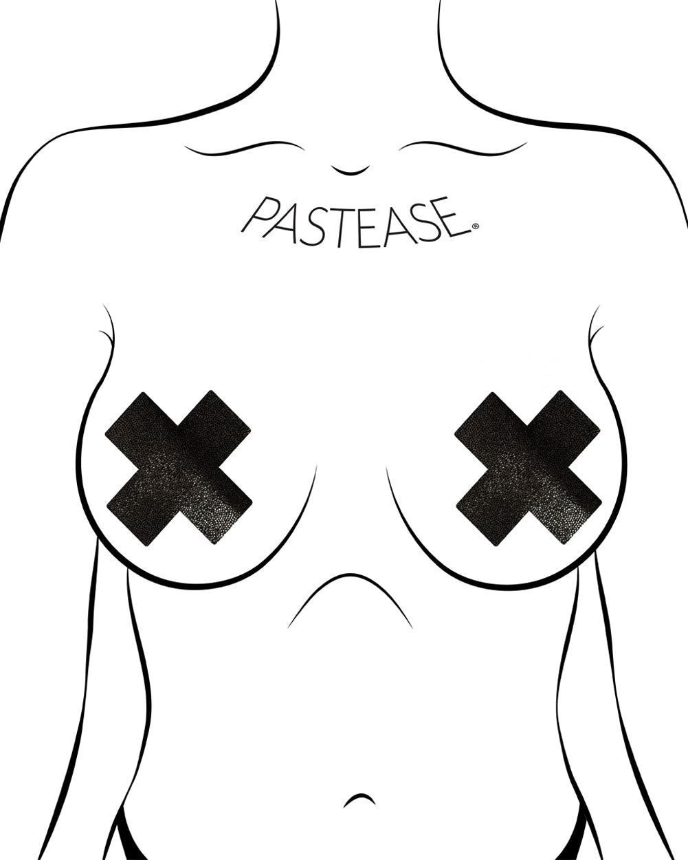 Pastease Metallic Cross Pasties sold by iHeartRaves product image thumbnail 2