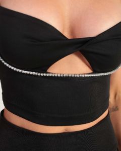 Midnight Glimmer Cutout Top sold by iHeartRaves