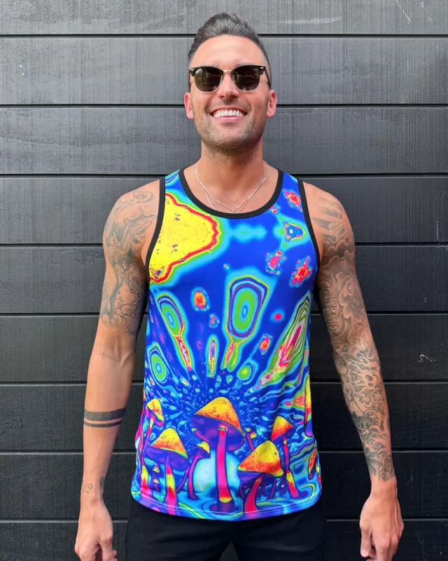 Mystic Mushroom Men's Tank sold by iHeartRaves