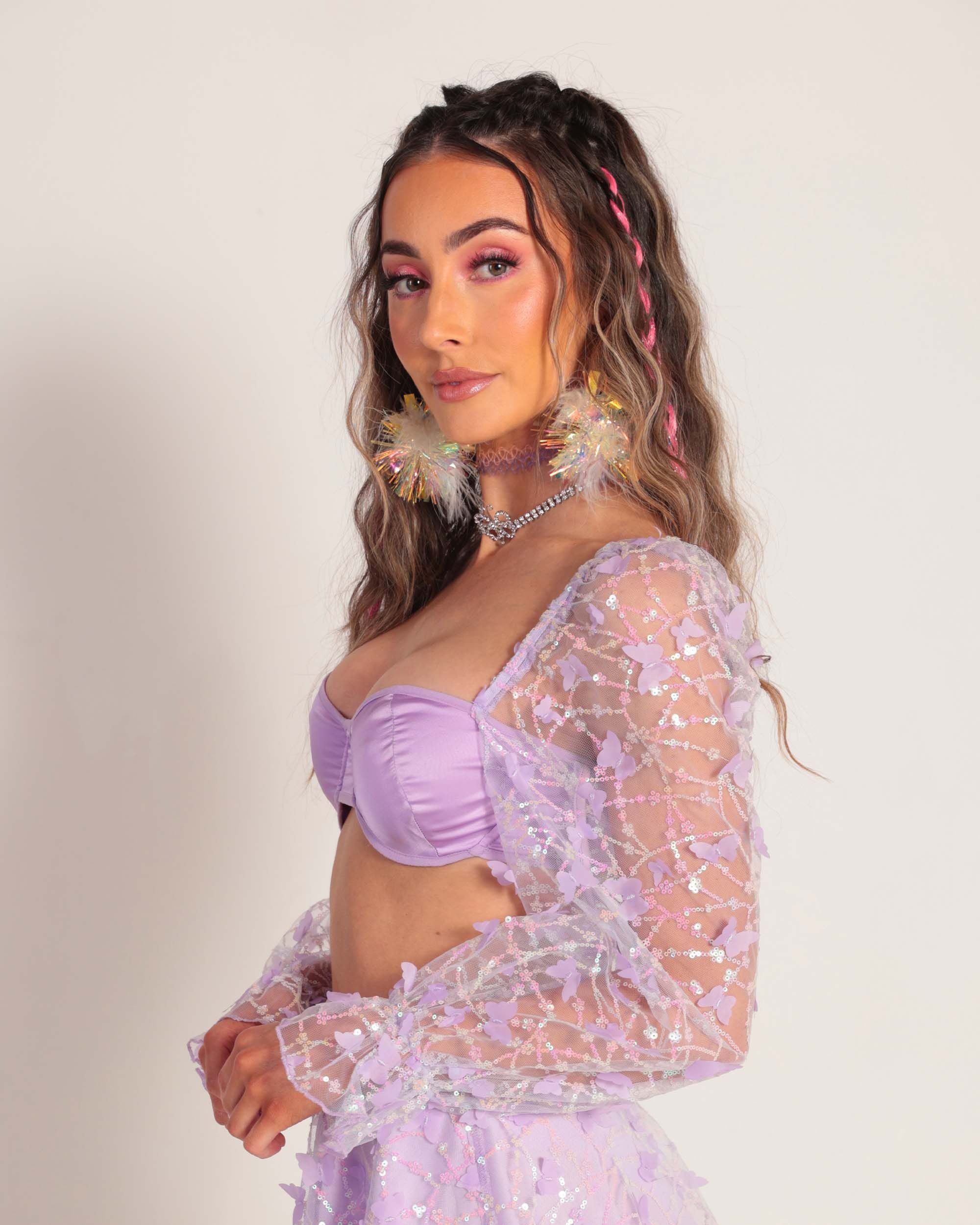 Enchanted Butterfly Mesh Top sold by iHeartRaves product image thumbnail 4