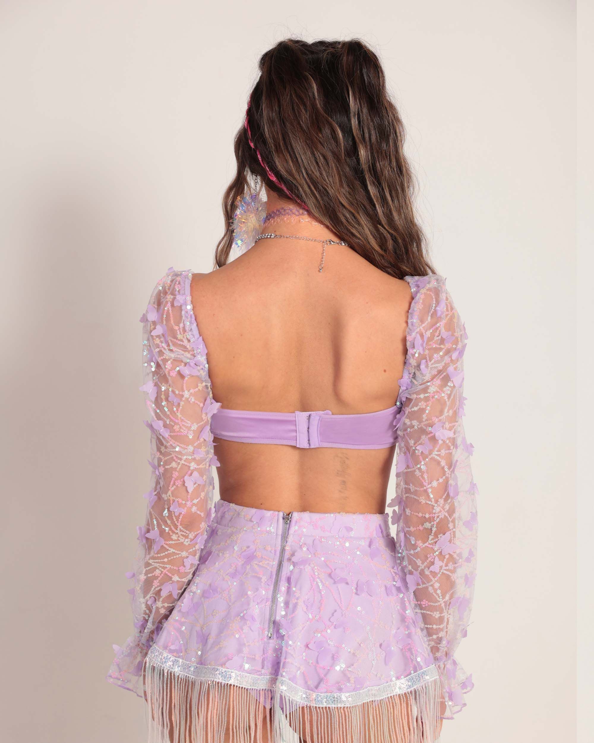 Enchanted Butterfly Mesh Top sold by iHeartRaves product image thumbnail 5