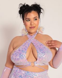Moonstone Magic Sequin Halter Top sold by iHeartRaves