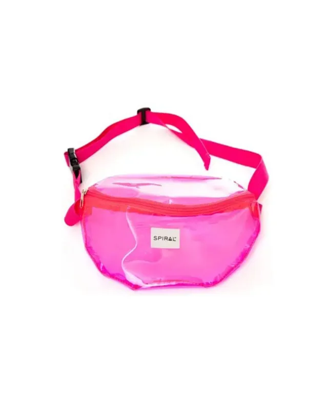 Spiral Transparent Clear Pink Fanny Pack sold by iHeartRaves