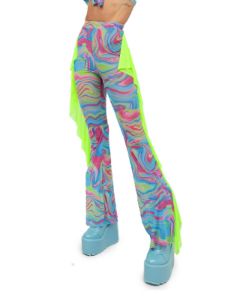 Dream Date Ruffled Bell Bottoms sold by iHeartRaves